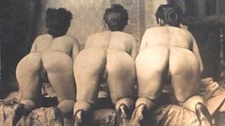 Черно-белый ролик с привлекательной девкой которую трахают в киску